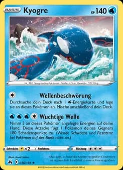 Kyogre card in German
