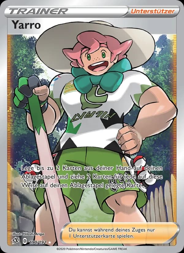 Yarro card in German