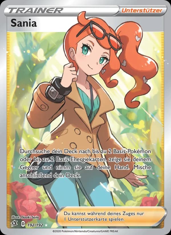 Sania card in German