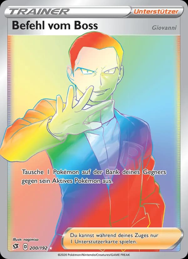 Befehl vom Boss card in German