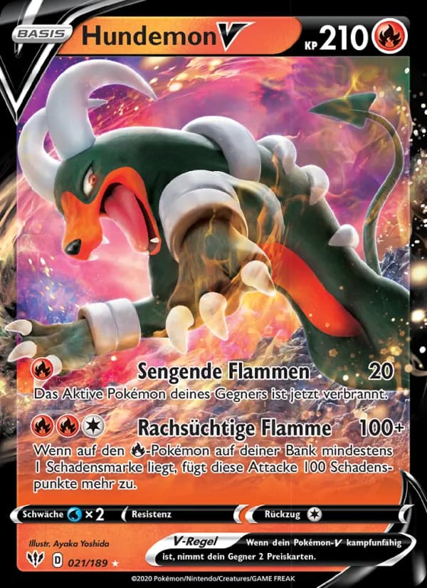 Hundemon V card in German