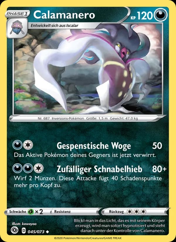 Calamanero card in German