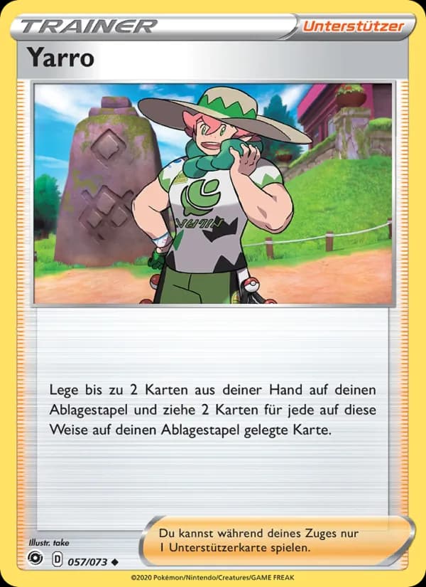 Yarro card in German