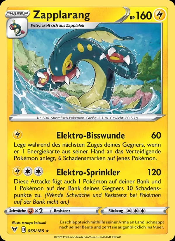 Zapplarang card in German