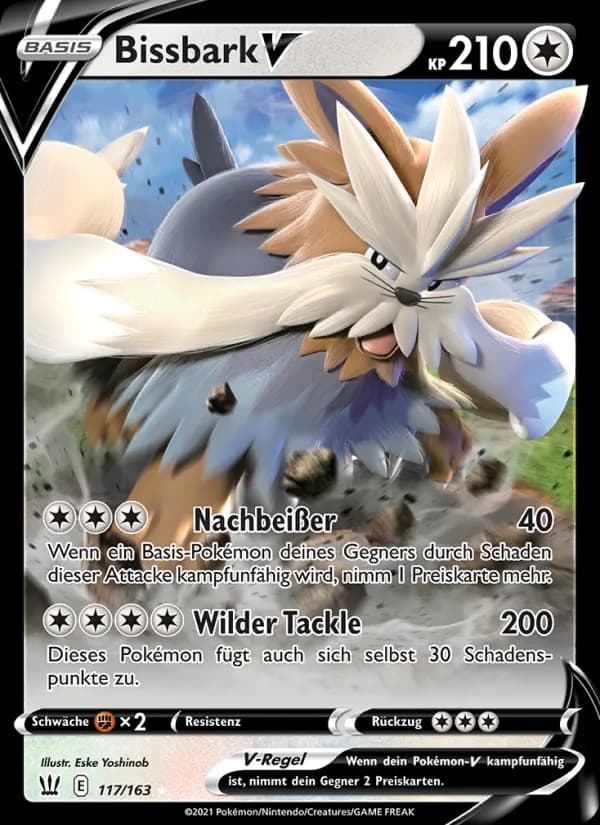 Bissbark V card in German