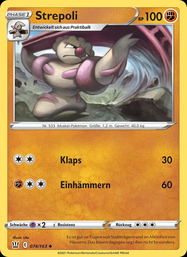 Strepoli card in German