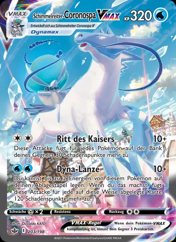 Schimmelreiter-Coronospa VMAX card in German