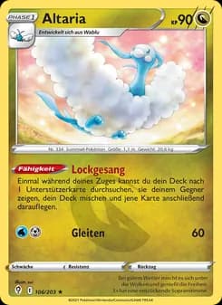 Altaria card in German