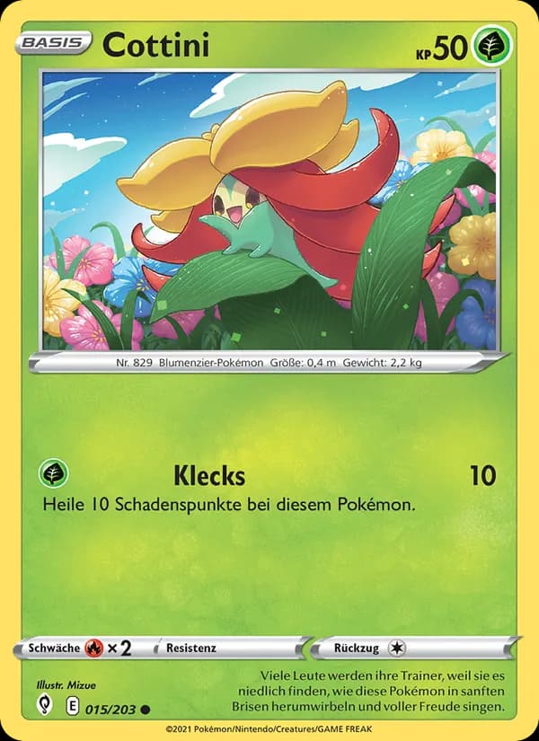 Cottini card in German