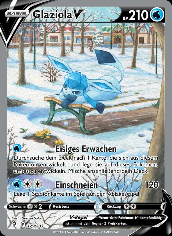 Glaziola V card in German