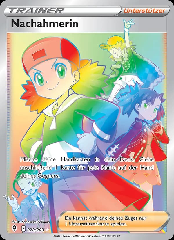 Nachahmerin card in German