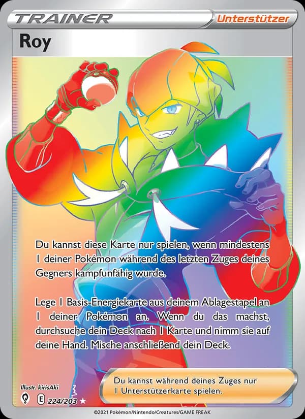 Roy card in German
