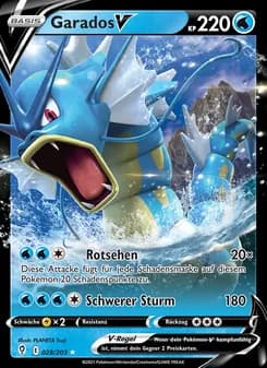 Garados V card in German