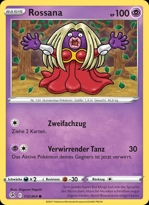 Rossana card in German