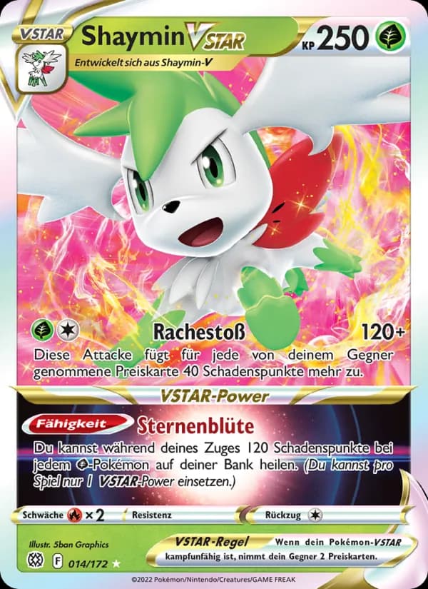Shaymin VSTAR card in German