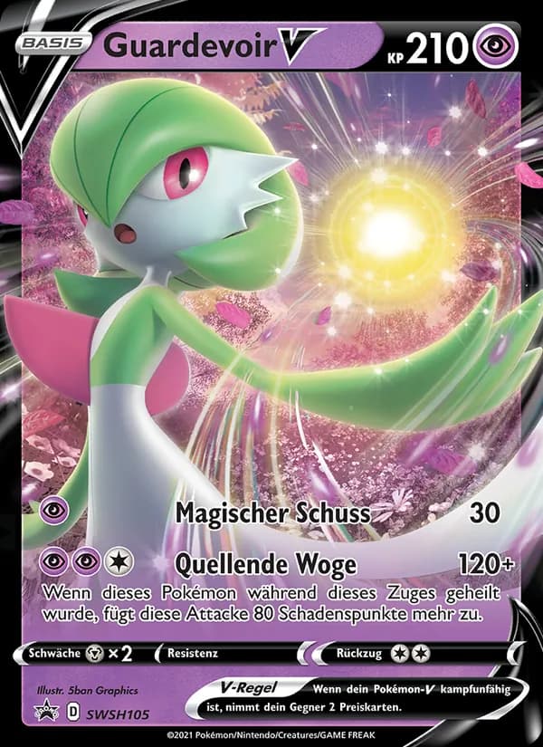 Guardevoir V card in German