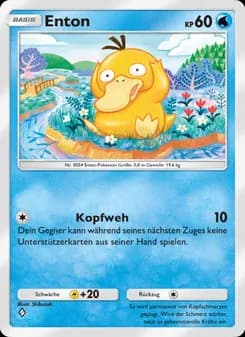 Enton card in German