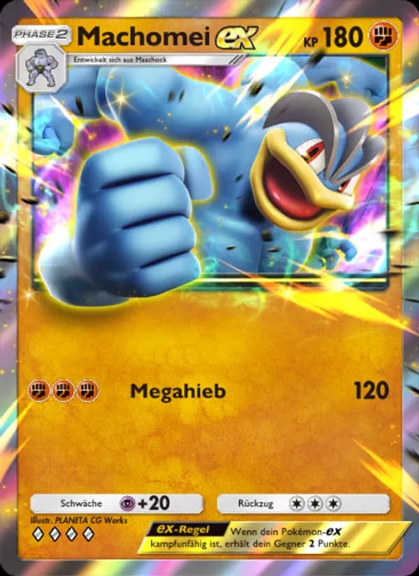 Machomei-ex card in German