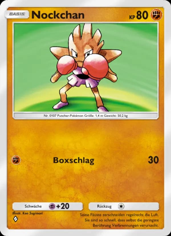 Nockchan card in German
