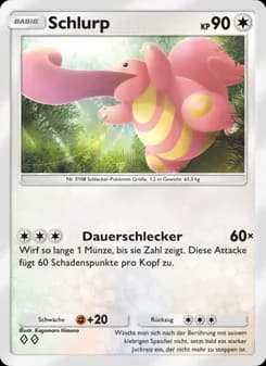 Schlurp card in German