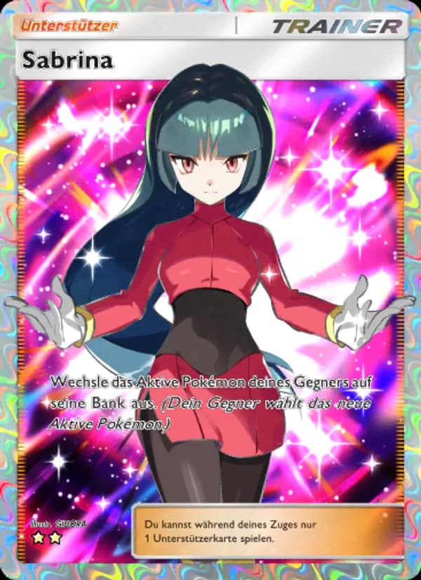 Sabrina card in German