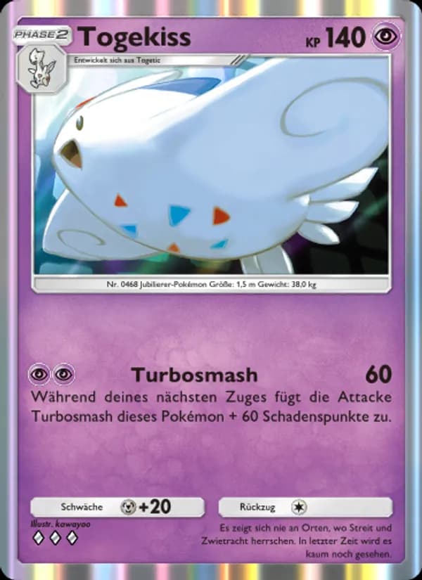 Togekiss card in German