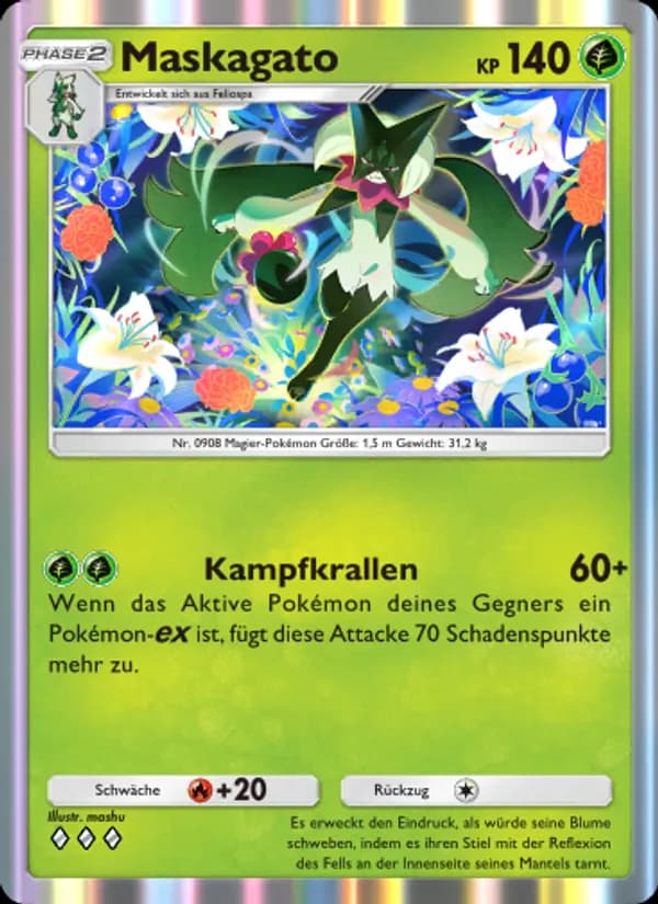 Maskagato card in German