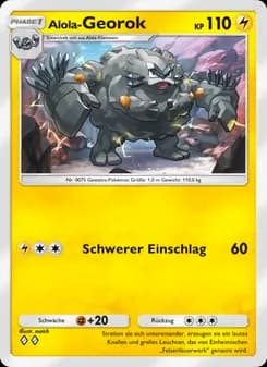 Alola-Georok card in German