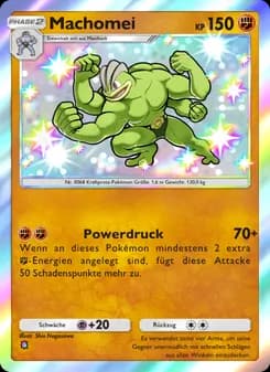 Machomei card in German