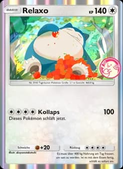 Relaxo card in German