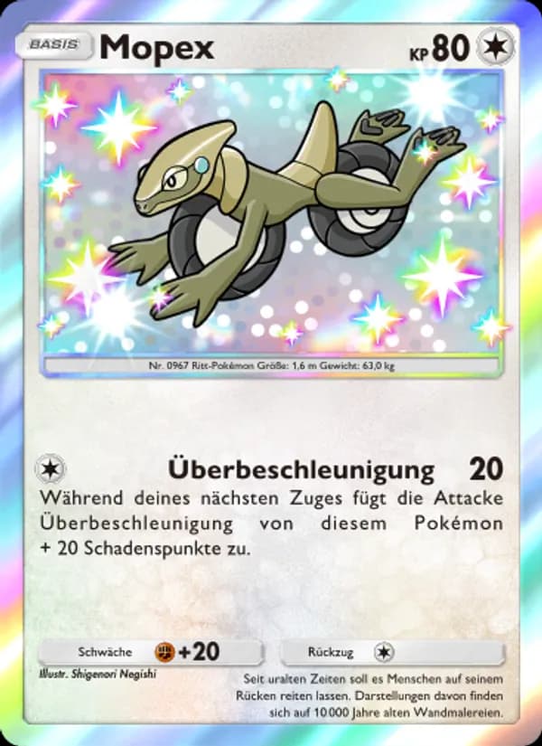 Mopex card in German