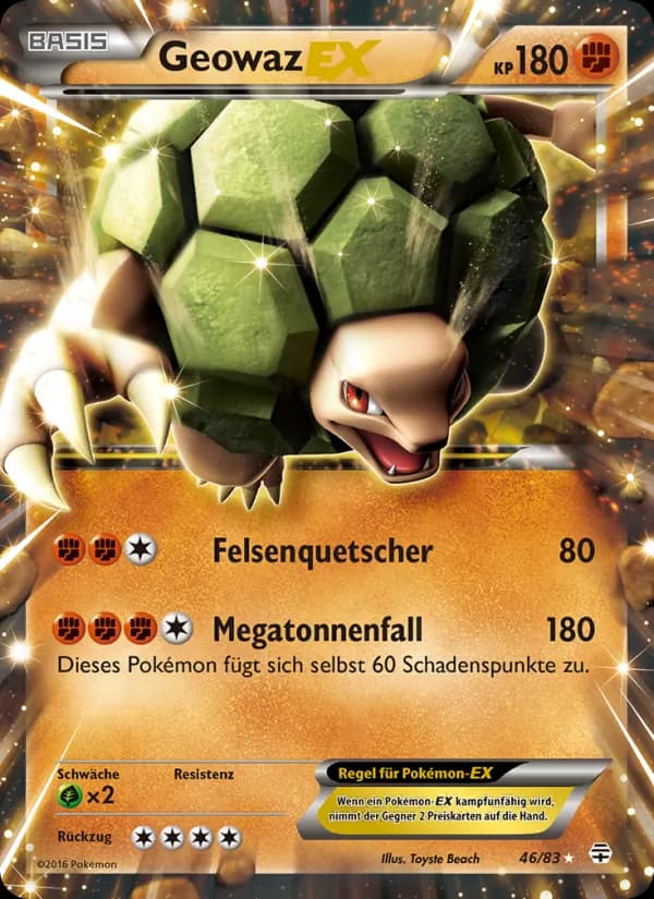 Geowaz-EX card in German