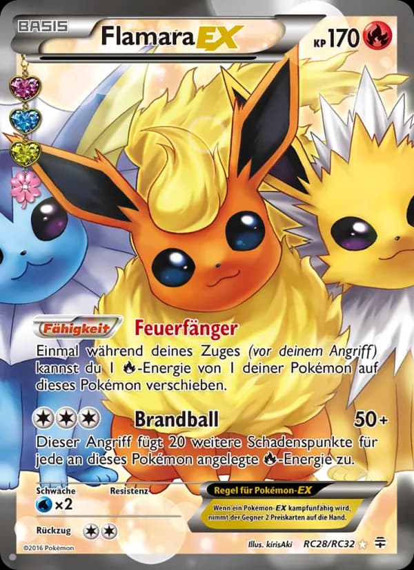 Flamara-EX card in German