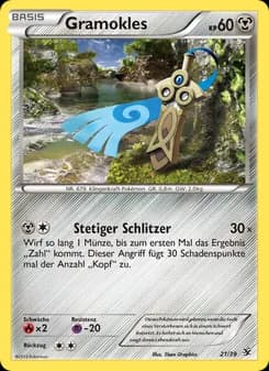 Gramokles card in German