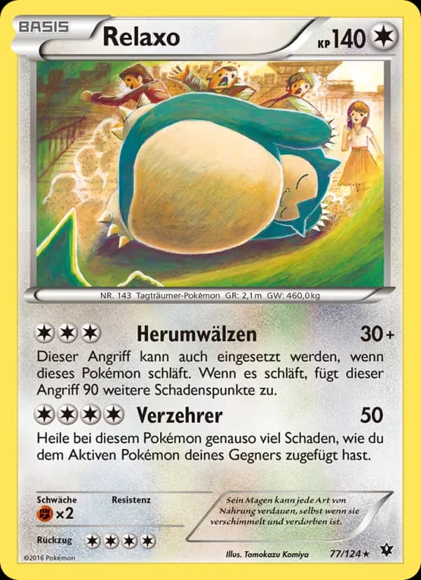 Relaxo card in German