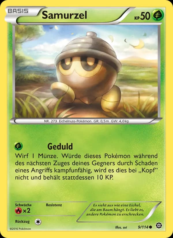 Samurzel card in German