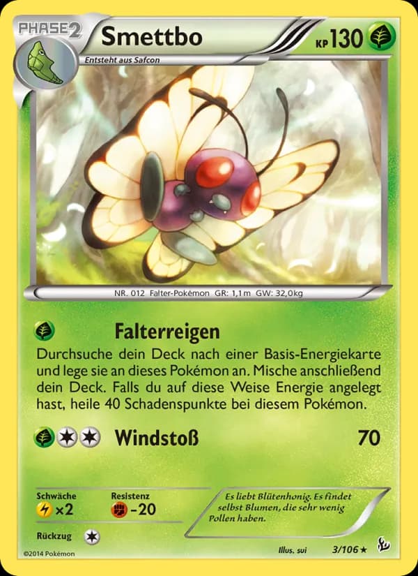 Smettbo card in German
