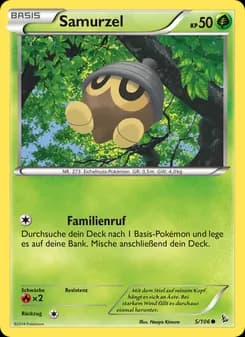 Samurzel card in German
