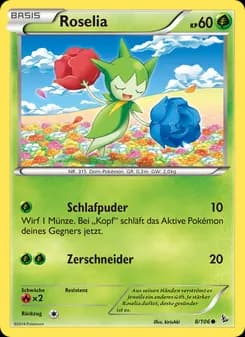 Roselia card in German