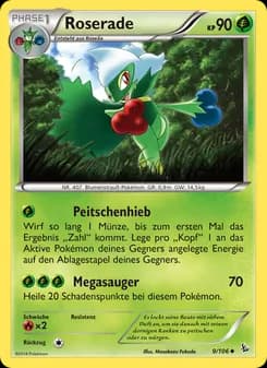 Roserade card in German