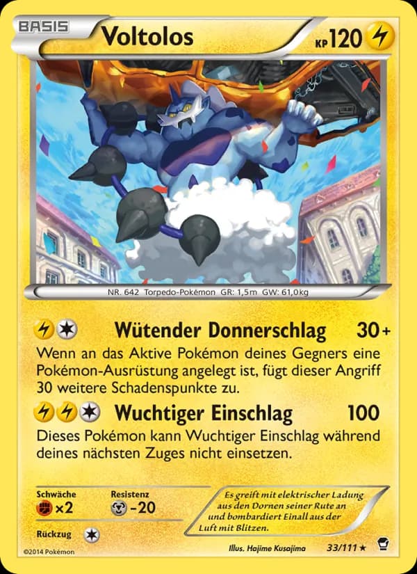 Voltolos card in German