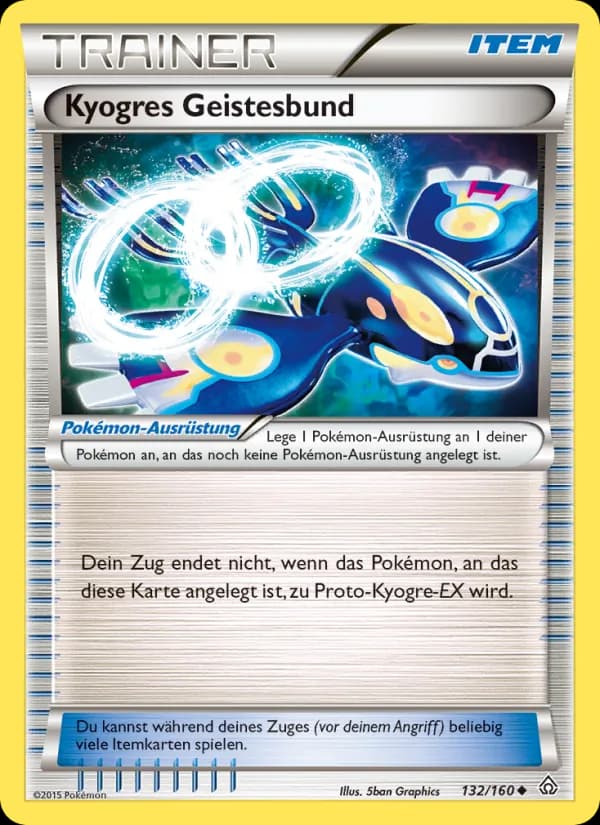Kyogres Geistesbund card in German