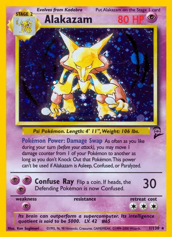 Alakazam card in English