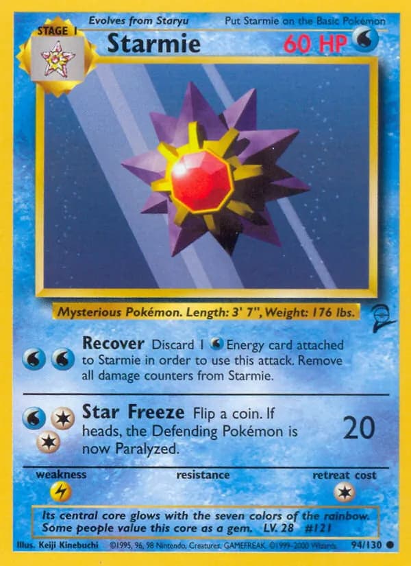 Starmie card in English