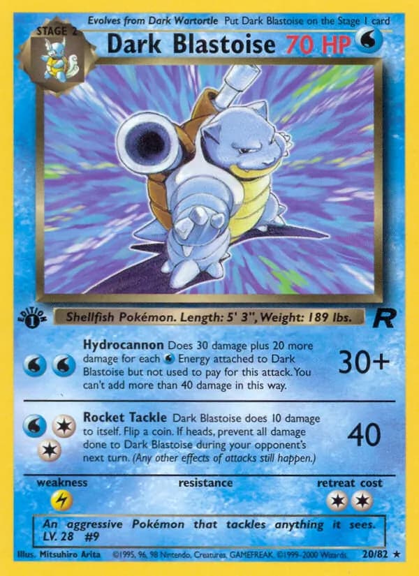Dark Blastoise card in English