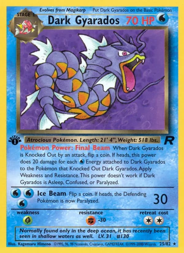 Dark Gyarados card in English