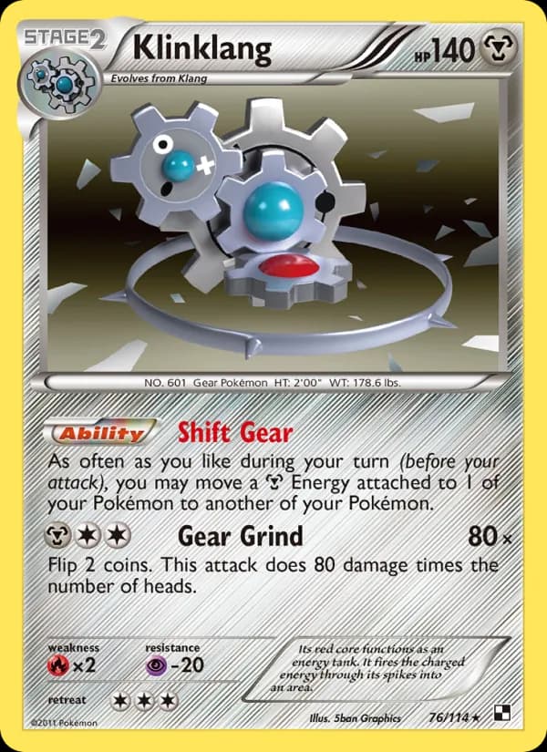 Klinklang card in English