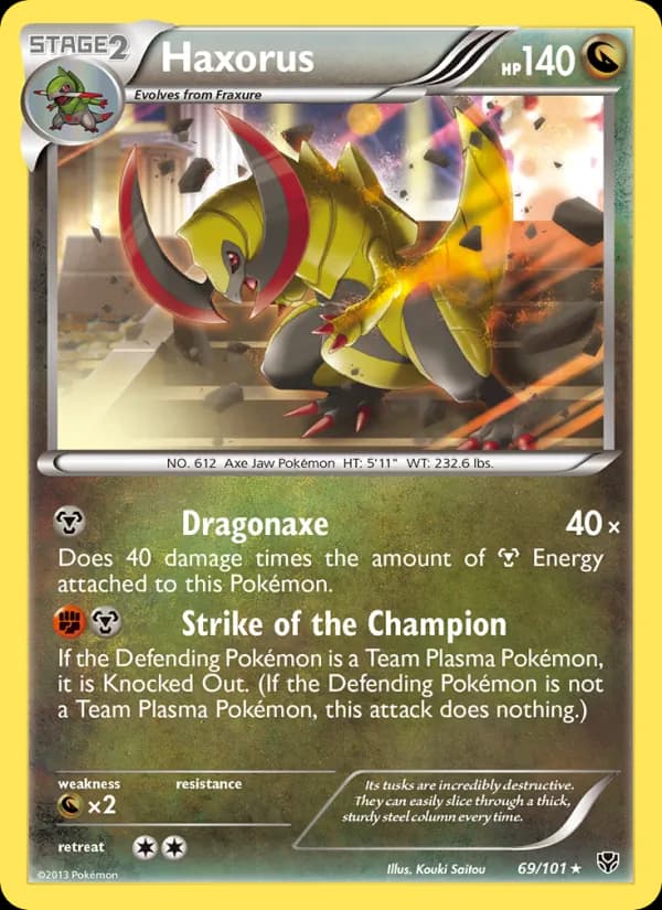 Haxorus card in English
