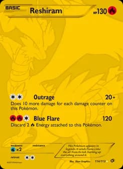 Reshiram card in English