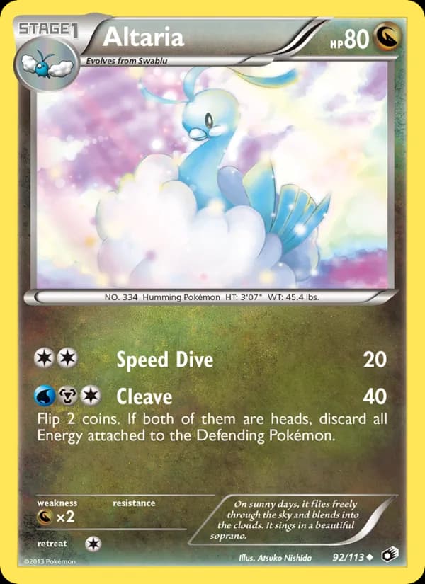 Altaria card in English